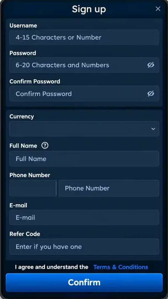 Six6s Game Sign Up